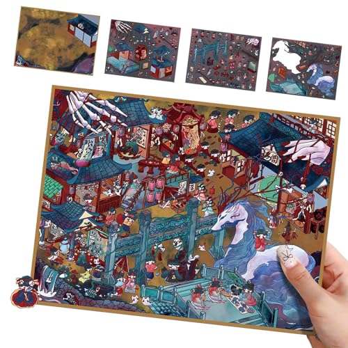 Ancsttu Miniatur-Szenen-Aufkleber – 3D-Effekt, Horror-Scrapbook-Aufkleber, wiederverwendbare Scrapbook-Aufkleber für Lehrer, Kinder, Bastelbegeisterte, Schulaktivitäten, Themen-Events, Halloween Ancsttu Miniatur-Szenen-Aufkleber – 3D-Effekt, Horror-Scrapbook-Aufkleber, wiederverwendbare Scrapbook-Aufkleber für Lehrer, Kinder, Bastelbegeisterte, Schulaktivitäten, Themen-Events, Halloween von Ancsttu