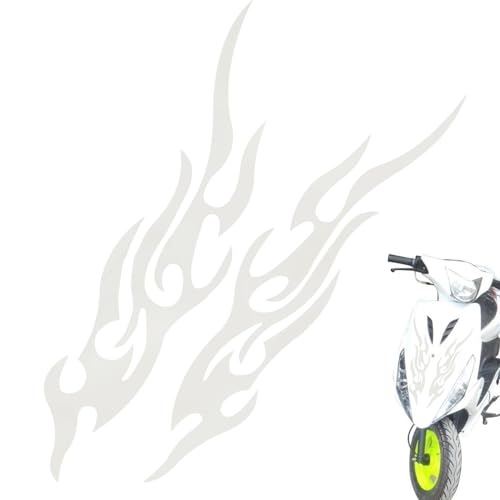 Ancsttu Sticker Für Krafträder,Flammenmuster Stylische Aufkleber | 2 Stücke Wetterfestes Abzeichen Coole Designs Für Stoßstange, LKW & Fenster Ancsttu Sticker Für Krafträder,Flammenmuster Stylische Aufkleber | 2 Stücke Wetterfestes Abzeichen Coole Designs Für Stoßstange, LKW & Fenster von Ancsttu
