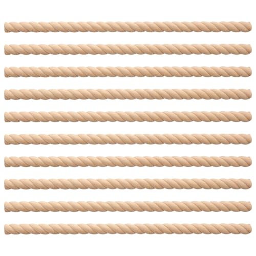 Dekorative Perlenverzierungen, 10 Stücke Dekorative Perlenholz Zierleiste, Unbehandelte Halbes Holzperlen Für Kleiderschrank Kamin Wand Fensters Tür Spiegel Möbel Schrank Dekorative Perlenverzierungen, 10 Stücke Dekorative Perlenholz Zierleiste, Unbehandelte Halbes Holzperlen Für Kleiderschrank Kamin Wand Fensters Tür Spiegel Möbel Schrank von Ancsttu