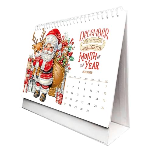 Diamond Painting Kalender 2026, Diamant Malerei Calendar 2026, Diamant Painting Tischkalender Schreibtisch Deko Jahresplaner Monatsplaner Für Familie Schule Weihnachten Geburtstag von Ancsttu