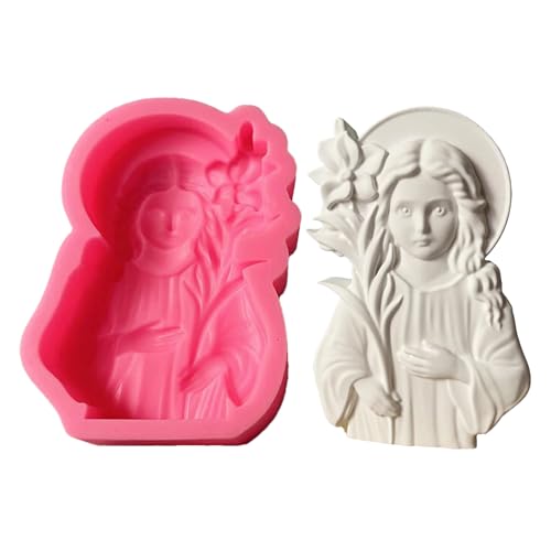 Jungfrau Maria Silikonform, Jungfrau Maria Gießformen, Leichtem Entformen Kerzenform Für Gips Fondant Beton Resin Kunst Jungfrau Maria Silikonform, Jungfrau Maria Gießformen, Leichtem Entformen Kerzenform Für Gips Fondant Beton Resin Kunst von Ancsttu