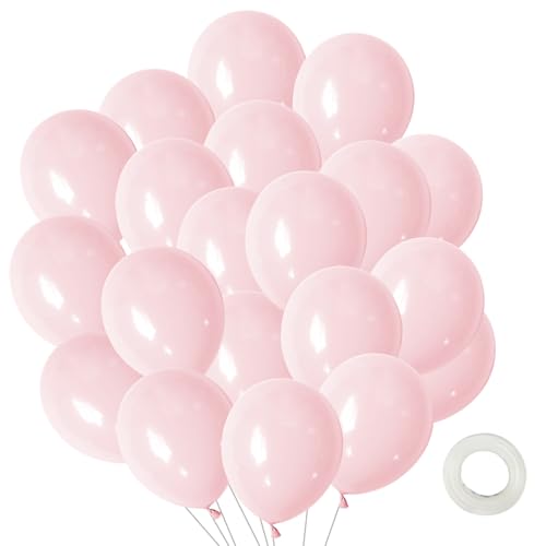 50 Stück Luftballons Pink, Luftballons Geburtstag Nädchen 12 zoll, Luftballons Rosa, Ballons für Deko Geburtstag, Deko Hochzeit, Party Deko(Rosa) von Ancuioyz