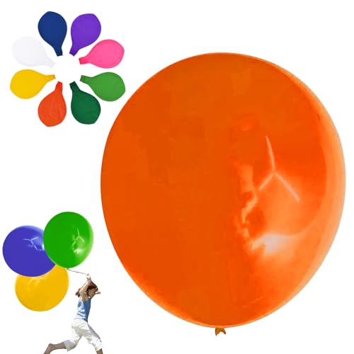 8 Pcs Riesen Luftballons, Latex Riesige Ballon Dekoration, Große Ballons In Verschiedenen Farben, Für Geburtstag Hochzeit Jahrestag Festival Party Dekorationen (Weiß) von Ancuioyz
