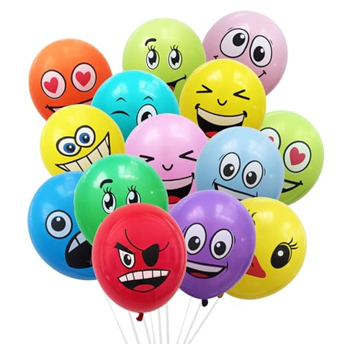 Ancuioyz 100 Pcs Emotion Latex Luftballons, Serie Latex Luftballons, Bunte Luftballons Für Geburtstag Deko Jungen Mädchen Baby Shower Babyparty Hochzeit Ancuioyz 100 Pcs Emotion Latex Luftballons, Serie Latex Luftballons, Bunte Luftballons Für Geburtstag Deko Jungen Mädchen Baby Shower Babyparty Hochzeit von Ancuioyz