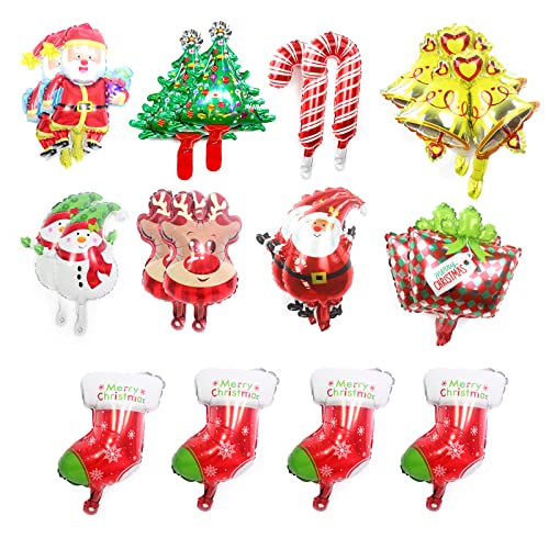 Weihnachtsballons Weihnachten Aluminiumfolie Luftballons, Smiley aus Aluminium Folienballon, Luftballon Weihnachtsbaum, Schneemann, Elch Dekoration Party Ballon Set Weihnachtsballons Weihnachten Aluminiumfolie Luftballons, Smiley aus Aluminium Folienballon, Luftballon Weihnachtsbaum, Schneemann, Elch Dekoration Party Ballon Set von Ancuioyz