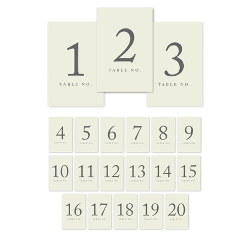 Andaz Farbe Tisch Zahlen, 4 x 6 einseitig Schilder Ivory 1 to 20 Andaz Farbe Tisch Zahlen, 4 x 6 einseitig Schilder Ivory 1 to 20 von Andaz Press
