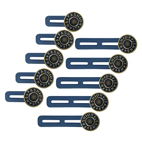 Andiker Hosenbunderweiterung Knopf, 2 Längen Knopfverlängerung elastische Taille Extender Metallknöpfe für schwangere Frauen, Männer, verstellbare nahtlose Sofortknöpfe für Hosen Jeans (10) Andiker Hosenbunderweiterung Knopf, 2 Längen Knopfverlängerung elastische Taille Extender Metallknöpfe für schwangere Frauen, Männer, verstellbare nahtlose Sofortknöpfe für Hosen Jeans (10) von Andiker