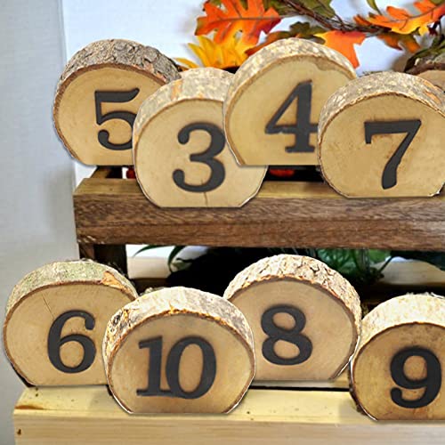 Andoer Hochzeit Tischnummer, 1-10 Holz Tischnummer Rustikale Party Hochzeit Dekoration Zahlenblöcke Professionelle Tischnummern für Hochzeitsempfang und Tischparty Dekorationen Andoer Hochzeit Tischnummer, 1-10 Holz Tischnummer Rustikale Party Hochzeit Dekoration Zahlenblöcke Professionelle Tischnummern für Hochzeitsempfang und Tischparty Dekorationen von Andoer