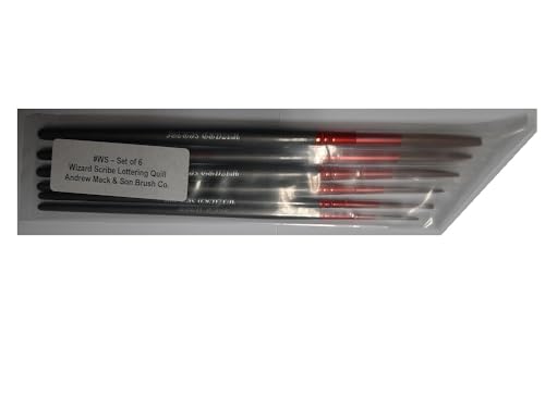 6 Pinsel für Pinstriping Andrew Mack Serie Wizard Scribe 6 Pinsel für Pinstriping Andrew Mack Serie Wizard Scribe von Andrew Mack
