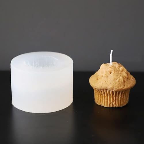 Cupcake Kerze Form Gießform Brownie Silikonkerzen Seifenmachen von Andriez