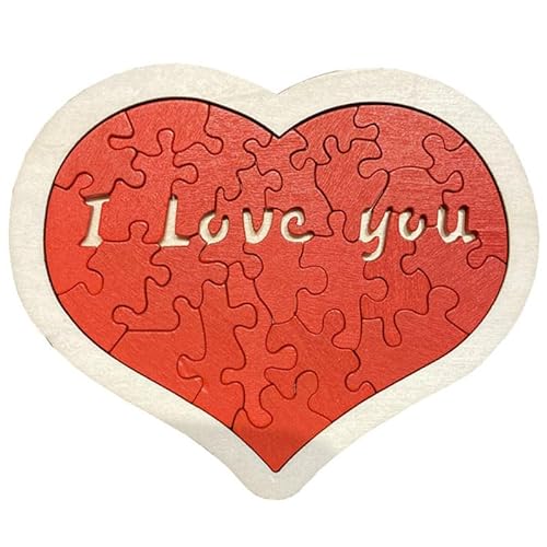 Ich liebe dich Puzzle Valentinstag Geschenk für Ihn Haar Männer Frau von Andriez