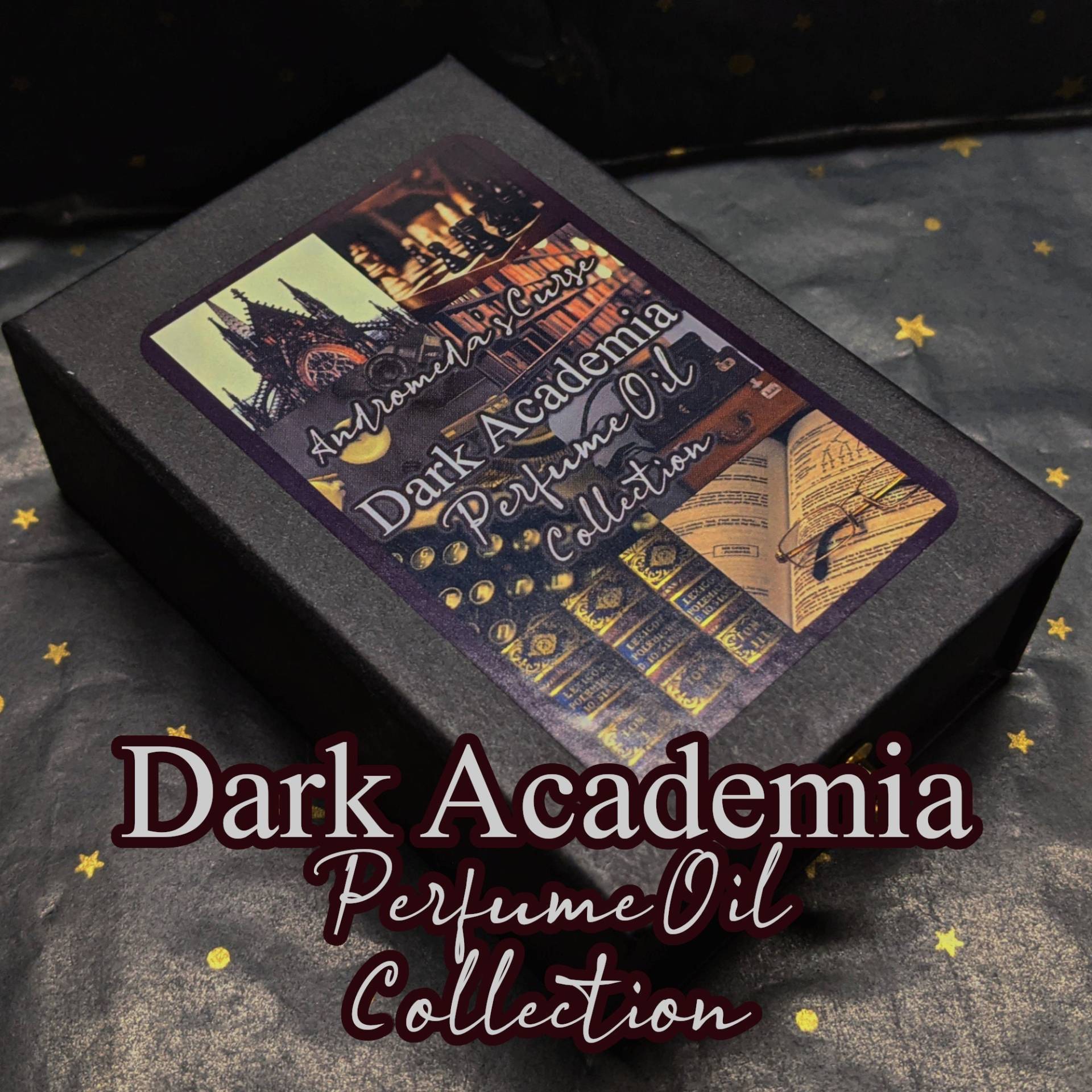 Dark Academia Geschenkbox - Rollerball Parfümöl Vegan & Ohne Tierversuche Dark Academia Geschenkbox - Rollerball Parfümöl Vegan & Ohne Tierversuche von AndromedasCurse
