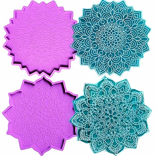 Blumentyp Epoxidharz-Gießform, 2 Stück rutschfeste Untersetzerformen, Harzformen, für Untersetzer, Schüsselmatte, DIY-Bastelprojekte, Heimdekoration Blumentyp Epoxidharz-Gießform, 2 Stück rutschfeste Untersetzerformen, Harzformen, für Untersetzer, Schüsselmatte, DIY-Bastelprojekte, Heimdekoration von Andy's Orchids