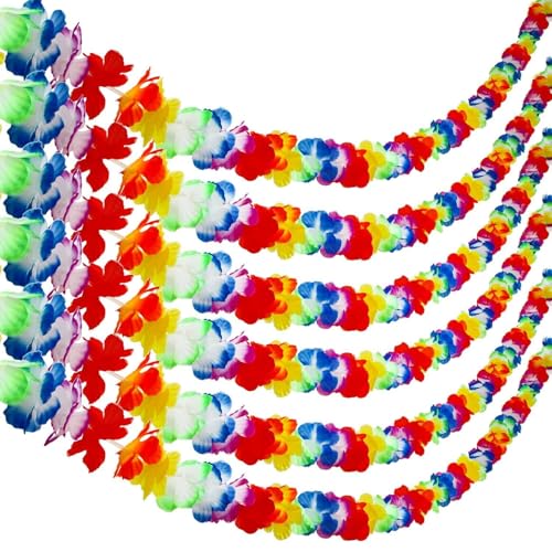 Aneco 6-Pack Bunte Hawaiian Luau Tropical Flower Lei Girland Party Dekorationen Hawaiian Tropical Party Supplies,10 Füße pro Aneco 6-Pack Bunte Hawaiian Luau Tropical Flower Lei Girland Party Dekorationen Hawaiian Tropical Party Supplies,10 Füße pro von Aneco