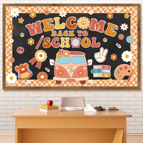 Aneco Retro Boho Welcome Back to School Pinnwand Dekorationen Groovy Klassenzimmer Dekoration Ausschnitte Motivation Bleistift Bus Schultasche Papierausschnitte für Kindergarten Vorschule Wand Tür Aneco Retro Boho Welcome Back to School Pinnwand Dekorationen Groovy Klassenzimmer Dekoration Ausschnitte Motivation Bleistift Bus Schultasche Papierausschnitte für Kindergarten Vorschule Wand Tür von Aneco