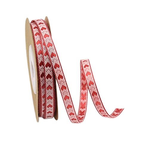1 Rolle Herzförmiges Satinband,Schleifenband,Geschenkband,Stoffband,Seidenbänder,Dekoband für Weihnachten,Hochzeit,Geschenkverpackung,Haarschleifen,Blumenstrauß,Farbe A,5m x 25mm 1 Rolle Herzförmiges Satinband,Schleifenband,Geschenkband,Stoffband,Seidenbänder,Dekoband für Weihnachten,Hochzeit,Geschenkverpackung,Haarschleifen,Blumenstrauß,Farbe A,5m x 25mm von Anevous