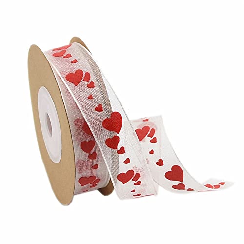 1 Rolle Herzförmiges Satinband,Schleifenband,Geschenkband,Stoffband,Seidenbänder,Dekoband für Weihnachten,Hochzeit,Geschenkverpackung,Haarschleifen,Blumenstrauß,Farbe G,10m x 15mm 1 Rolle Herzförmiges Satinband,Schleifenband,Geschenkband,Stoffband,Seidenbänder,Dekoband für Weihnachten,Hochzeit,Geschenkverpackung,Haarschleifen,Blumenstrauß,Farbe G,10m x 15mm von Anevous