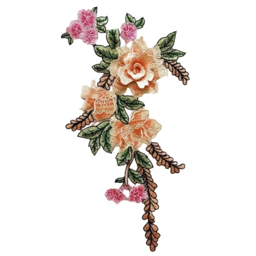 1 Stück Rose Blumen Bestickt Flicken,Dekorative Aufnäher Zum Aufnähen,Spitze Applikation Patches für Nähen,Clothing Accessories,DIY Basteln,Stickerei Für Kleider,Kleidung,Hochzeitskleid,Champagner 1 Stück Rose Blumen Bestickt Flicken,Dekorative Aufnäher Zum Aufnähen,Spitze Applikation Patches für Nähen,Clothing Accessories,DIY Basteln,Stickerei Für Kleider,Kleidung,Hochzeitskleid,Champagner von Anevous