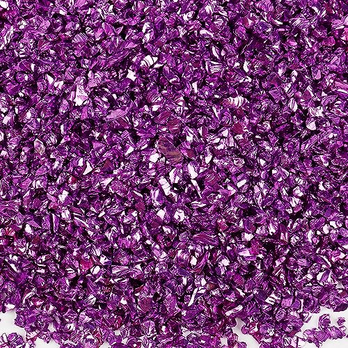 100g Crushed Glass Chips, 1-2mm Unregelmäßiges Glitzer Glassplitter, Glitterglas Kies, Glasperlen zum Basteln für Nail Art Crafts DIY Vase Epoxidharz Schmuck Making Heimdekoration,Dunkelviolett 100g Crushed Glass Chips, 1-2mm Unregelmäßiges Glitzer Glassplitter, Glitterglas Kies, Glasperlen zum Basteln für Nail Art Crafts DIY Vase Epoxidharz Schmuck Making Heimdekoration,Dunkelviolett von Anevous