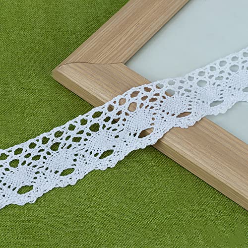 10m Baumwolle Spitzenbordüre Spitzenband, Vintage Häkelband Spitze Borte, Häkelspitze Dekoband, Häkel Borte Spitzenstoff für Nähen Handwerk Hochzeit Scrapbooking Geschenkbox Deko,4 cm gebleicht 10m Baumwolle Spitzenbordüre Spitzenband, Vintage Häkelband Spitze Borte, Häkelspitze Dekoband, Häkel Borte Spitzenstoff für Nähen Handwerk Hochzeit Scrapbooking Geschenkbox Deko,4 cm gebleicht von Anevous