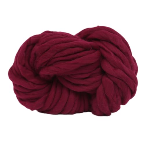 1x 250g Chunky Garn Wolle Garn, Dicke Wolle Häkeln Yarn, Wolle zum Handgestrickte Häkeldecken, Stricken Wolle für Anfänger für DIY Teppiche Decke Kissen Tasche,Weinrot 1x 250g Chunky Garn Wolle Garn, Dicke Wolle Häkeln Yarn, Wolle zum Handgestrickte Häkeldecken, Stricken Wolle für Anfänger für DIY Teppiche Decke Kissen Tasche,Weinrot von Anevous