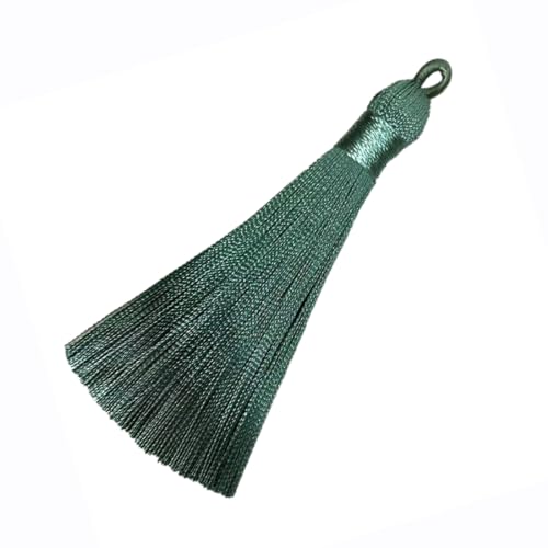 20 Stück Quasten Anhänger, 8 cm Handgemachte Troddel Seidenquasten, Lesezeichen Fransen mit Silky Kordel Schlaufen für Schmuckherstellung Lesezeichen Kleidung DIY Handwerk Wohnkultur,Grün B 20 Stück Quasten Anhänger, 8 cm Handgemachte Troddel Seidenquasten, Lesezeichen Fransen mit Silky Kordel Schlaufen für Schmuckherstellung Lesezeichen Kleidung DIY Handwerk Wohnkultur,Grün B von Anevous