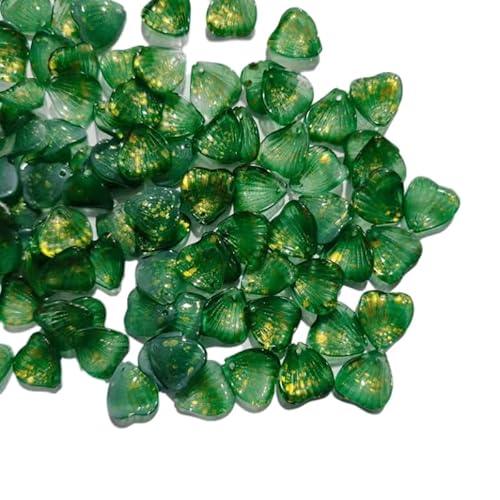 200 Stück Glasperlen Zum Auffädeln,Blütenblattform Perlen für Armbänder Halskette Haarnadel Ohrringe DIY Basteln,Schmuckzubehör Mädchen,Farbverlauf Beads mit Loch,Abstandshalter,14mmx17mm,Grasgrün 200 Stück Glasperlen Zum Auffädeln,Blütenblattform Perlen für Armbänder Halskette Haarnadel Ohrringe DIY Basteln,Schmuckzubehör Mädchen,Farbverlauf Beads mit Loch,Abstandshalter,14mmx17mm,Grasgrün von Anevous