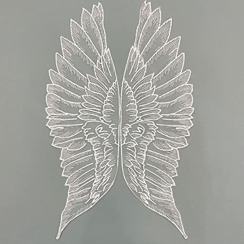 3 Paar Engelsflügel Patches,Große Wing Applikation,Gestickte Flügel Aufnäher,Sticker Applikationen,Bestickte Patche,Reparatur Dekoration zum Aufnähen für Kleidung,Kleider,Jeans,DIY Basteln,Weiß 3 Paar Engelsflügel Patches,Große Wing Applikation,Gestickte Flügel Aufnäher,Sticker Applikationen,Bestickte Patche,Reparatur Dekoration zum Aufnähen für Kleidung,Kleider,Jeans,DIY Basteln,Weiß von Anevous