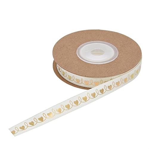 3 Rolle 10mm Satinband,Liebesdruckband Liebesband,Schleifenband Dekoband,Geschenkband zum Geschenke,Band zum Basteln Geschenkverpackung für Geschenk,Basteln,Nähprojekte,Hochzeit Dekoration,WeißA von Anevous