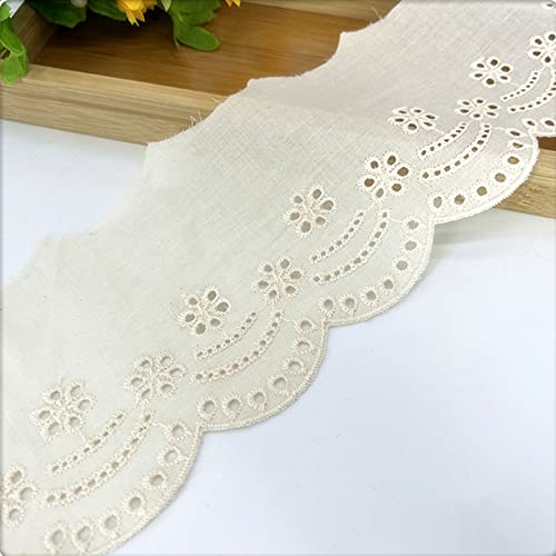 3 Yards Spitzenband Borte aus Baumwolle, 10 cm Breite Dekoband Zierband Spitzenborte Spitzen, Spitzenbordüre Häkelspitze Spitze Borten für Nähen Handwerk, Kleidung Scrapbooking Dekoration,Aprikose 3 Yards Spitzenband Borte aus Baumwolle, 10 cm Breite Dekoband Zierband Spitzenborte Spitzen, Spitzenbordüre Häkelspitze Spitze Borten für Nähen Handwerk, Kleidung Scrapbooking Dekoration,Aprikose von Anevous