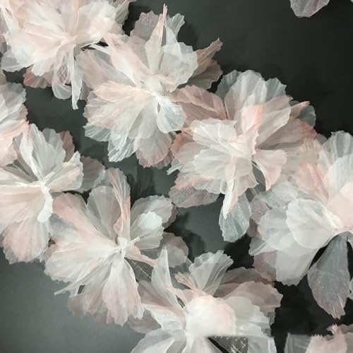 30 Stück Blume Patches, Organza Blumen Applikationen zum Aufnähen, Dekorative Flicken Applique, Lace Aufnähe für Handwerk DIY Nähen Kleidung Handtaschen Nähzubehör,Rosa A 30 Stück Blume Patches, Organza Blumen Applikationen zum Aufnähen, Dekorative Flicken Applique, Lace Aufnähe für Handwerk DIY Nähen Kleidung Handtaschen Nähzubehör,Rosa A von Anevous
