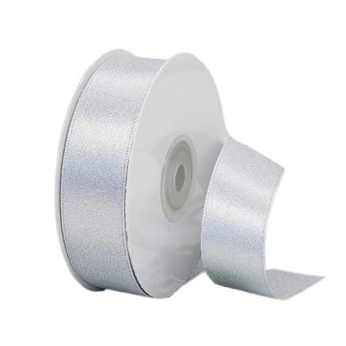 44m x 2.5cm Satinband,Schleifenband,Geschenkband,Stoffband,Seidenbänder,Dekoband Satin Bänder für Weihnachten,Hochzeit,Haarschleifen,Geschenkverpackung,Blumenstrauß,Taufe,Silber 44m x 2.5cm Satinband,Schleifenband,Geschenkband,Stoffband,Seidenbänder,Dekoband Satin Bänder für Weihnachten,Hochzeit,Haarschleifen,Geschenkverpackung,Blumenstrauß,Taufe,Silber von Anevous