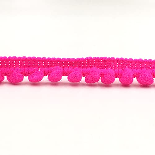 5 Yards 10mm Pompons Borte zum Basteln, Dekoband Mit Bälle Pom Poms, Fransenbesatz Zierband Dekoborte, Fransen Bommelband Nähzubehör für DIY Basteln Kleidung Kostüme Nähen Heimdekoration,Hellrosarot 5 Yards 10mm Pompons Borte zum Basteln, Dekoband Mit Bälle Pom Poms, Fransenbesatz Zierband Dekoborte, Fransen Bommelband Nähzubehör für DIY Basteln Kleidung Kostüme Nähen Heimdekoration,Hellrosarot von Anevous
