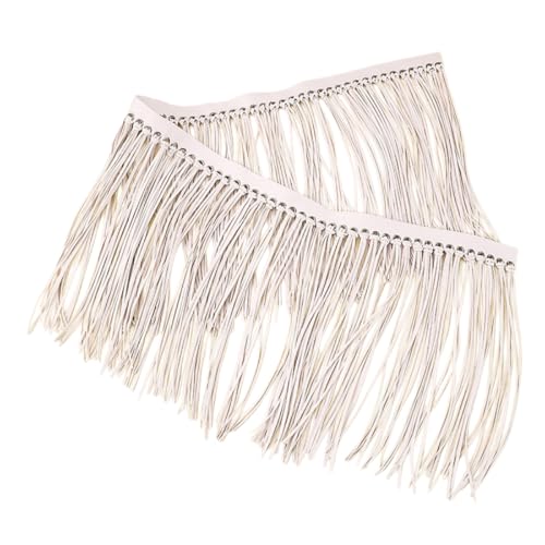 Anevous 1 Meter Fransen Band,30cm Breite Leder Quaste Fransenborte,Fransenband Lederfransenbesatz,Quastenbesatz,Dekoband für DIY Kleidung Fransen Rock Tasche Nähen Basteln Verzierung,Weiß Anevous 1 Meter Fransen Band,30cm Breite Leder Quaste Fransenborte,Fransenband Lederfransenbesatz,Quastenbesatz,Dekoband für DIY Kleidung Fransen Rock Tasche Nähen Basteln Verzierung,Weiß von Anevous