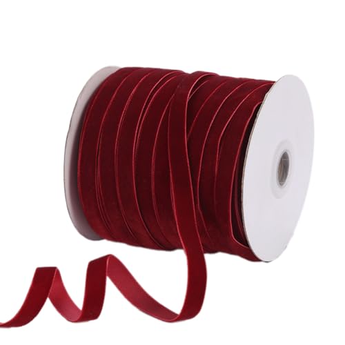 Anevous 1 Rollen Samtband, 50 Yards x 1cm Samt Dekoband, Einseitiges Vintage Weiches Schleifenband, Schmuckband Geschenkband für Geschenkverpackung, Basteln, Kranz Bögen, Hochzeit Dekoration,Weinrot Anevous 1 Rollen Samtband, 50 Yards x 1cm Samt Dekoband, Einseitiges Vintage Weiches Schleifenband, Schmuckband Geschenkband für Geschenkverpackung, Basteln, Kranz Bögen, Hochzeit Dekoration,Weinrot von Anevous