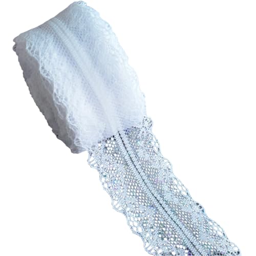 Anevous 10 Meters Spitzenband,4cm Breit Inelastische Spitzenbesatz,Nähenband,Vintage Spitze Tischdeko,Geschenkband Spitzenstoff,Zierband für DIY Basteln Hochzeit Geschenkbox Dekoration,Weiß Anevous 10 Meters Spitzenband,4cm Breit Inelastische Spitzenbesatz,Nähenband,Vintage Spitze Tischdeko,Geschenkband Spitzenstoff,Zierband für DIY Basteln Hochzeit Geschenkbox Dekoration,Weiß von Anevous