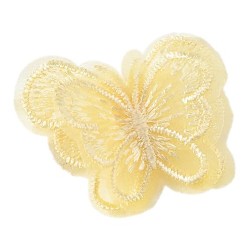 Anevous 10 Stück Schmetterling Patches, Doppellagiger Organza Schmetterling Flicken zum Aufnähen, Spitze Applikationen, Nähen Aufnäher, Stickerei Patche für DIY Handwerk Dekorieren, Kleidung,Gelb Anevous 10 Stück Schmetterling Patches, Doppellagiger Organza Schmetterling Flicken zum Aufnähen, Spitze Applikationen, Nähen Aufnäher, Stickerei Patche für DIY Handwerk Dekorieren, Kleidung,Gelb von Anevous