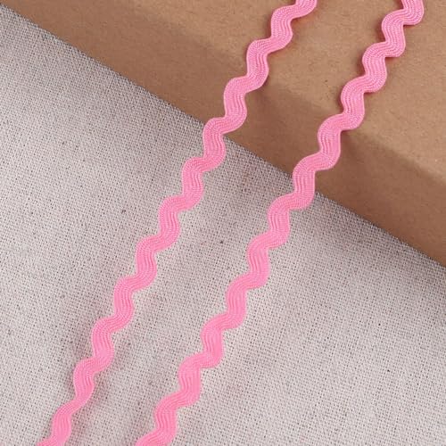 Anevous 10 Yards Spitzenband, S-förmiges Spitzenborte Dekoband, 5mm Spitzenbordüre Zierband Nähen für DIY Basteln Kleidung Kleid Hochzeit Tischdeko Geschenkverpackung,Rosa Anevous 10 Yards Spitzenband, S-förmiges Spitzenborte Dekoband, 5mm Spitzenbordüre Zierband Nähen für DIY Basteln Kleidung Kleid Hochzeit Tischdeko Geschenkverpackung,Rosa von Anevous