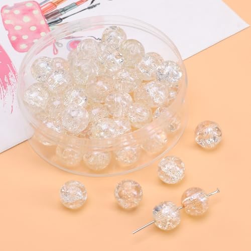 Anevous 100 Stück 10mm Runde Glasperlen,Armbänder-Perlen,Mini Kristall Perlenset,Bastelnperlen,Perlen zum Auffädeln,Lose Bead für Feiertage,Weihnachten,Schmuckherstellung,Partys,Geschenke,Beige Anevous 100 Stück 10mm Runde Glasperlen,Armbänder-Perlen,Mini Kristall Perlenset,Bastelnperlen,Perlen zum Auffädeln,Lose Bead für Feiertage,Weihnachten,Schmuckherstellung,Partys,Geschenke,Beige von Anevous
