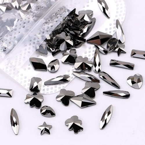 Anevous 100 Stück Bunt Strasssteine,Glitzersteine mit Flacher Rückseite,Nagelsteine Strasssteine,Kristall Schmucksteine,Dekosteine zum Basteln für DIY Handwerk,Nailart Dekoration,Schwarz A Anevous 100 Stück Bunt Strasssteine,Glitzersteine mit Flacher Rückseite,Nagelsteine Strasssteine,Kristall Schmucksteine,Dekosteine zum Basteln für DIY Handwerk,Nailart Dekoration,Schwarz A von Anevous