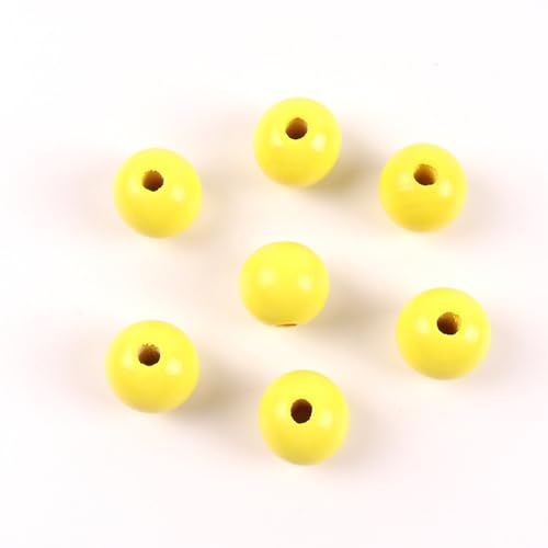 Anevous 100 Stück Holzperlen,Lose Perlen Holzkugeln,Holzkugeln mit Loch,Runde Holzperlen zum auffädeln,Bastelnperlen für DIY Handgefertigte Dekorationen Schmuck Armbänder Basteln,Leuchtendgelb B 12mm Anevous 100 Stück Holzperlen,Lose Perlen Holzkugeln,Holzkugeln mit Loch,Runde Holzperlen zum auffädeln,Bastelnperlen für DIY Handgefertigte Dekorationen Schmuck Armbänder Basteln,Leuchtendgelb B 12mm von Anevous