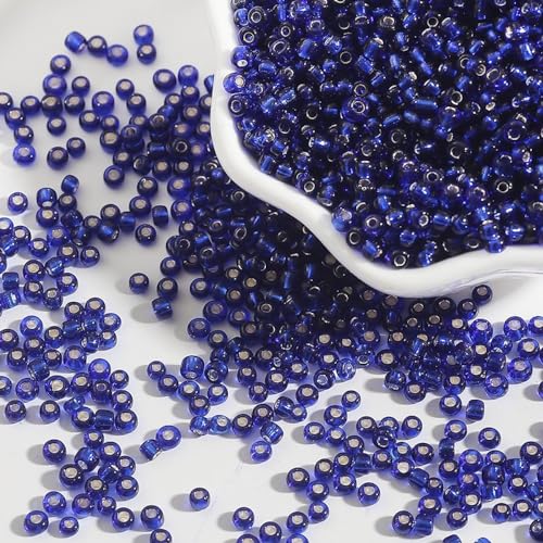 Anevous 1000 Stück 2mm Perlen zum Auffädeln, Glas Perlen für Armbänder, Lose Beads, Bastelnperlen Schmuck für DIY Halsketten, Handwerk Deko Schmuckherstellung, Armbänder,Königsblau Anevous 1000 Stück 2mm Perlen zum Auffädeln, Glas Perlen für Armbänder, Lose Beads, Bastelnperlen Schmuck für DIY Halsketten, Handwerk Deko Schmuckherstellung, Armbänder,Königsblau von Anevous