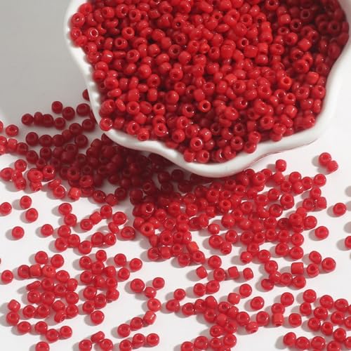 Anevous 1000 Stück Glas Rocailles,2mm Runde Perlen,Auffädeln Beads,Lose Abstandsperle,Kunstperlen,Kristallglasperlen für Armbänder Halskette Schlüsselanhänger Schmuck DIY Basteln Ohrringen,Dunkelrot Anevous 1000 Stück Glas Rocailles,2mm Runde Perlen,Auffädeln Beads,Lose Abstandsperle,Kunstperlen,Kristallglasperlen für Armbänder Halskette Schlüsselanhänger Schmuck DIY Basteln Ohrringen,Dunkelrot von Anevous