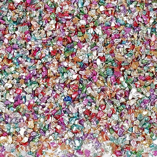 Anevous 100g Crushed Glass Chips, 1-2mm Unregelmäßiges Glitzer Glassplitter, Glitterglas Kies, Glasperlen zum Basteln für Nail Art Crafts DIY Vase Epoxidharz Schmuck Making Heimdekoration,Bunt Anevous 100g Crushed Glass Chips, 1-2mm Unregelmäßiges Glitzer Glassplitter, Glitterglas Kies, Glasperlen zum Basteln für Nail Art Crafts DIY Vase Epoxidharz Schmuck Making Heimdekoration,Bunt von Anevous