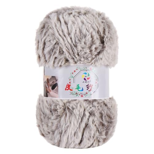 Anevous 100g Knäuel Kunstfellgarn Handstrickgarne, Plüschgarn Wolle zum Häkeln, Flauschiges Handstrickgarn, Häkelgarn Kunstpelzgarn, Stricken Garn für Basteln Häkeln und Kunsthandwerk,Braunweiß Anevous 100g Knäuel Kunstfellgarn Handstrickgarne, Plüschgarn Wolle zum Häkeln, Flauschiges Handstrickgarn, Häkelgarn Kunstpelzgarn, Stricken Garn für Basteln Häkeln und Kunsthandwerk,Braunweiß von Anevous