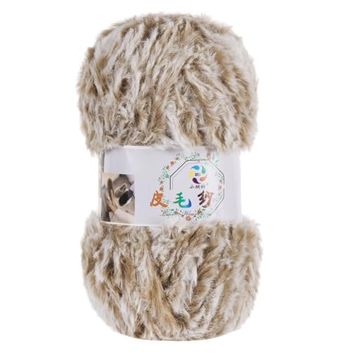 Anevous 100g Knäuel Kunstfellgarn Handstrickgarne, Plüschgarn Wolle zum Häkeln, Flauschiges Handstrickgarn, Häkelgarn Kunstpelzgarn, Stricken Garn für Basteln Häkeln und Kunsthandwerk,Kaffeeweiß Anevous 100g Knäuel Kunstfellgarn Handstrickgarne, Plüschgarn Wolle zum Häkeln, Flauschiges Handstrickgarn, Häkelgarn Kunstpelzgarn, Stricken Garn für Basteln Häkeln und Kunsthandwerk,Kaffeeweiß von Anevous