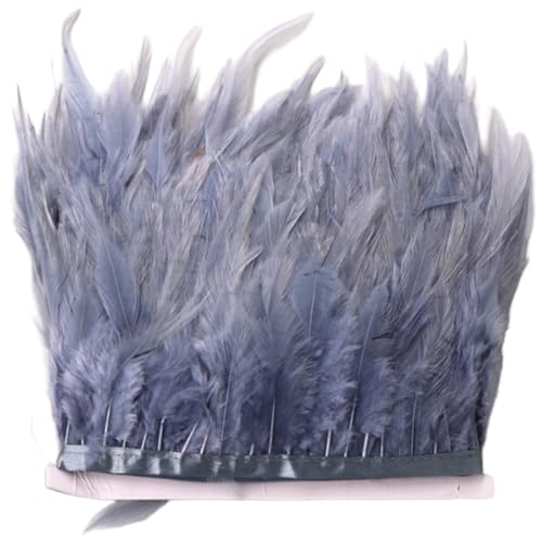 Anevous 10m Feder Fransen Borte, Feder Fringe Trim, Fransenfedern Band, Fransen Feder Trim, Fransenband für DIY Handwerk, Nähen, Schal, Kleidung Dekoration,Silber Anevous 10m Feder Fransen Borte, Feder Fringe Trim, Fransenfedern Band, Fransen Feder Trim, Fransenband für DIY Handwerk, Nähen, Schal, Kleidung Dekoration,Silber von Anevous