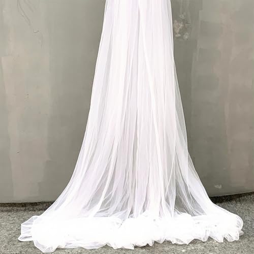 Anevous 10m x 150cm Tüllstoff zum Nähen, Soft Tüll Stoffe Meterware, Netzstoff Dekostoff zum Dekorieren, Tülldekostoff Drapierstoff für Hochzeit Vorhänge Kleid Tüllrock Torbogen Zeremonie Deko,Weiß Anevous 10m x 150cm Tüllstoff zum Nähen, Soft Tüll Stoffe Meterware, Netzstoff Dekostoff zum Dekorieren, Tülldekostoff Drapierstoff für Hochzeit Vorhänge Kleid Tüllrock Torbogen Zeremonie Deko,Weiß von Anevous