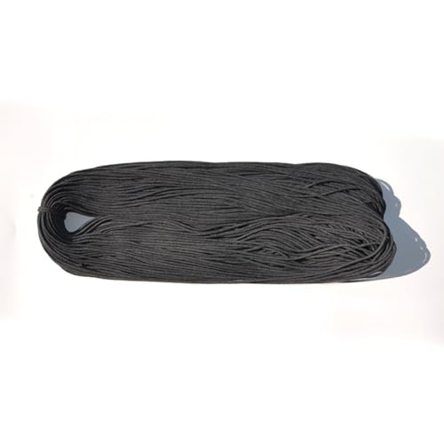 Anevous 10m x 3mm Makramee Baumwollgarn,Naturgarn Flechtkordel,Baumwollkordel Natur,Baumwollseil,Bastelschnu,Cotton Cord für DIY Handwerk,Stricken,Wohnzimmer,Balkon Dekoration,Grau von Anevous