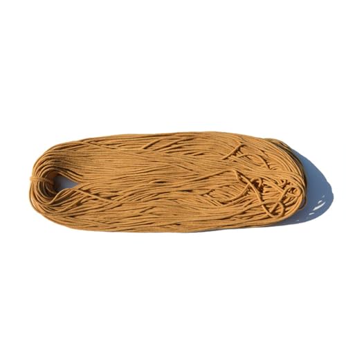 Anevous 10m x 3mm Makramee Baumwollgarn,Naturgarn Flechtkordel,Baumwollkordel Natur,Baumwollseil,Bastelschnu,Cotton Cord für DIY Handwerk,Stricken,Wohnzimmer,Balkon Dekoration,Khaki von Anevous